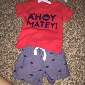 Baby summer outfit “ahoy matey!”